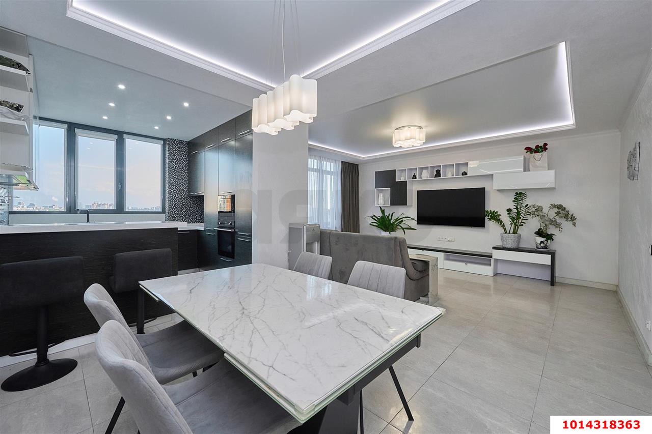 Фото №4: 3-комнатная квартира 138 м² - Краснодар, ЖК Тургенев, Западный внутригородской округ, Фестивальный, мкр. жилой комплекс Тургенев, ул. Дальняя, 8к1