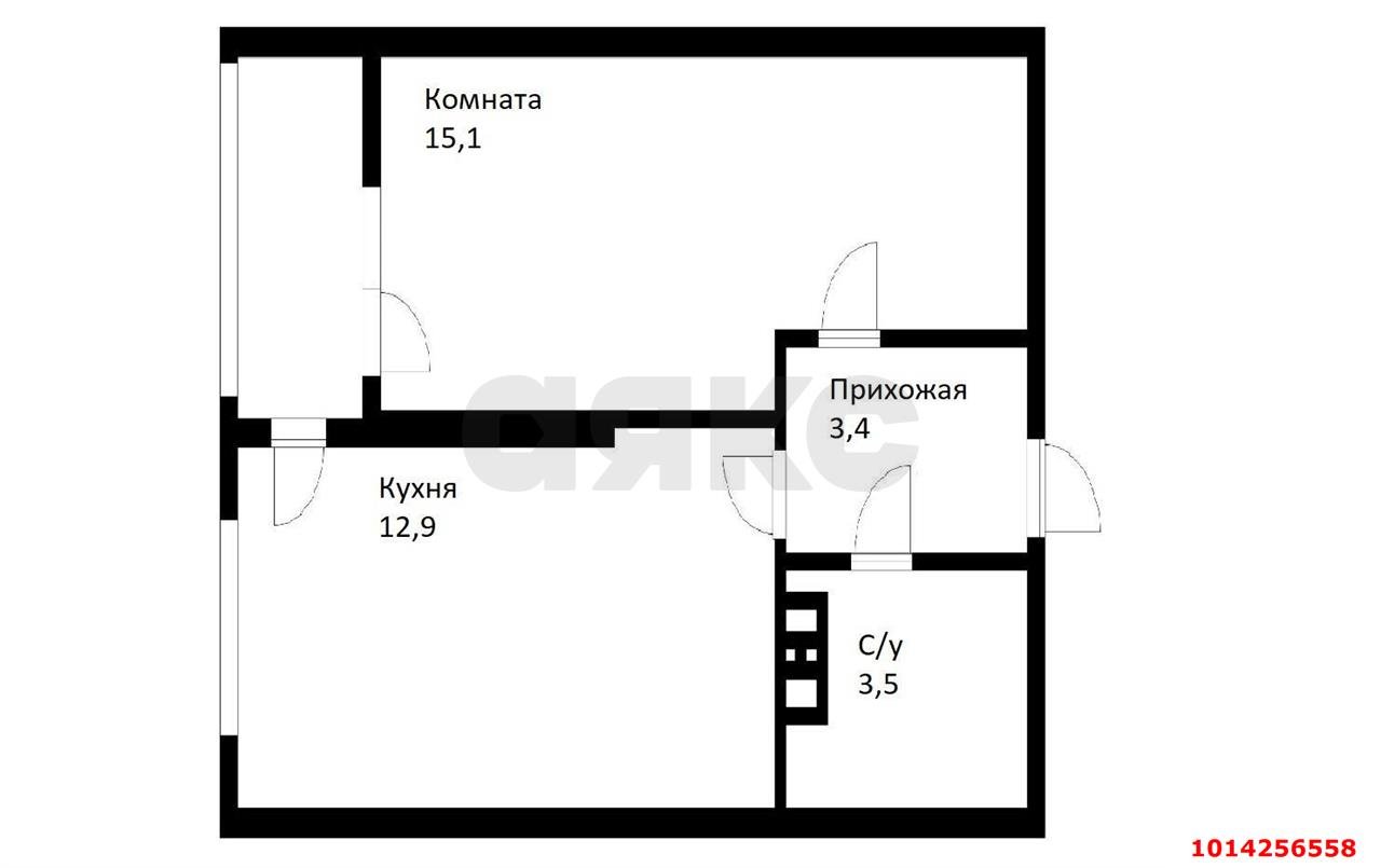 Фото №13: 1-комнатная квартира 34 м² - Краснодар, жилой комплекс Самолёт-4, ул. Ивана Беличенко, 89