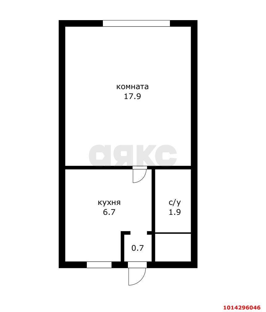 Фото №5: 1-комнатная квартира 28 м² - Краснодар, Черёмушки, ул. Ставропольская, 226