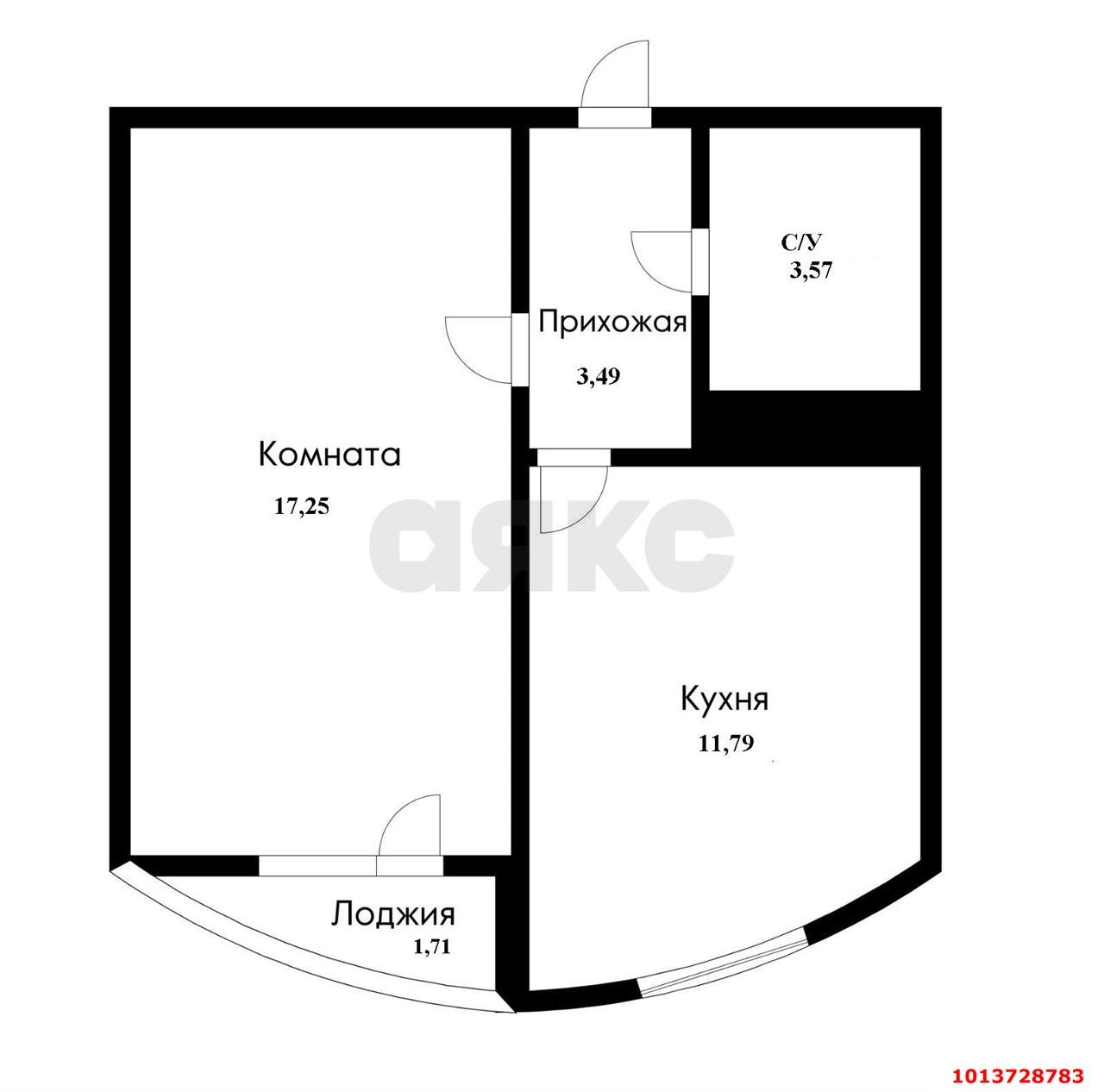 Фото №6: 1-комнатная квартира 36 м² - Краснодар, Славянский, ул. Заполярная, 35к10