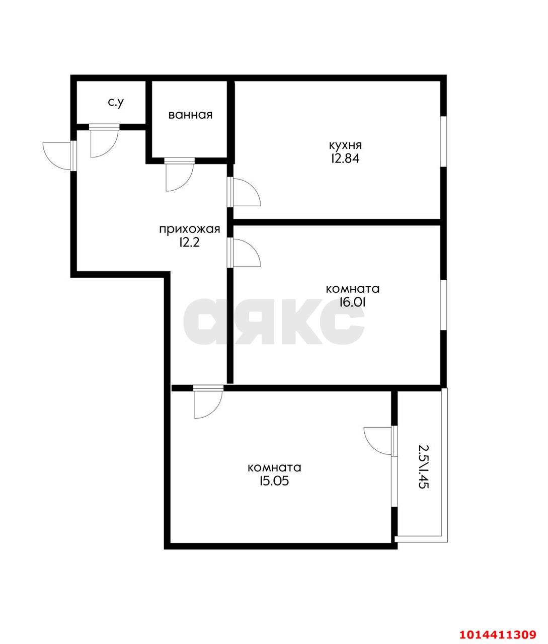 Фото №10: 2-комнатная квартира 60 м² - Краснодар, жилой комплекс Спорт-Сити, ул. Домбайская, 10/1к1