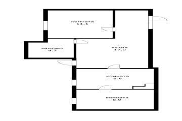 Фото №2: 2-комнатная квартира 50 м² - Краснодар, мкр. Центральный, ул. Гоголя, 15