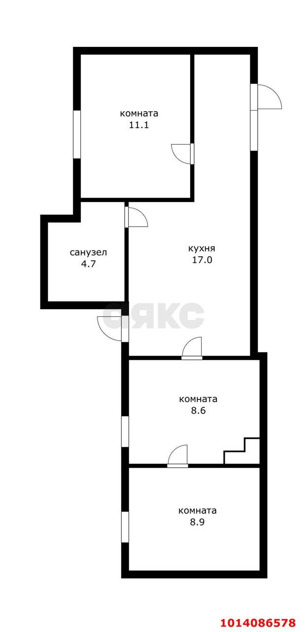 Фото №4: 2-комнатная квартира 50 м² - Краснодар, Центральный, ул. Гоголя, 15