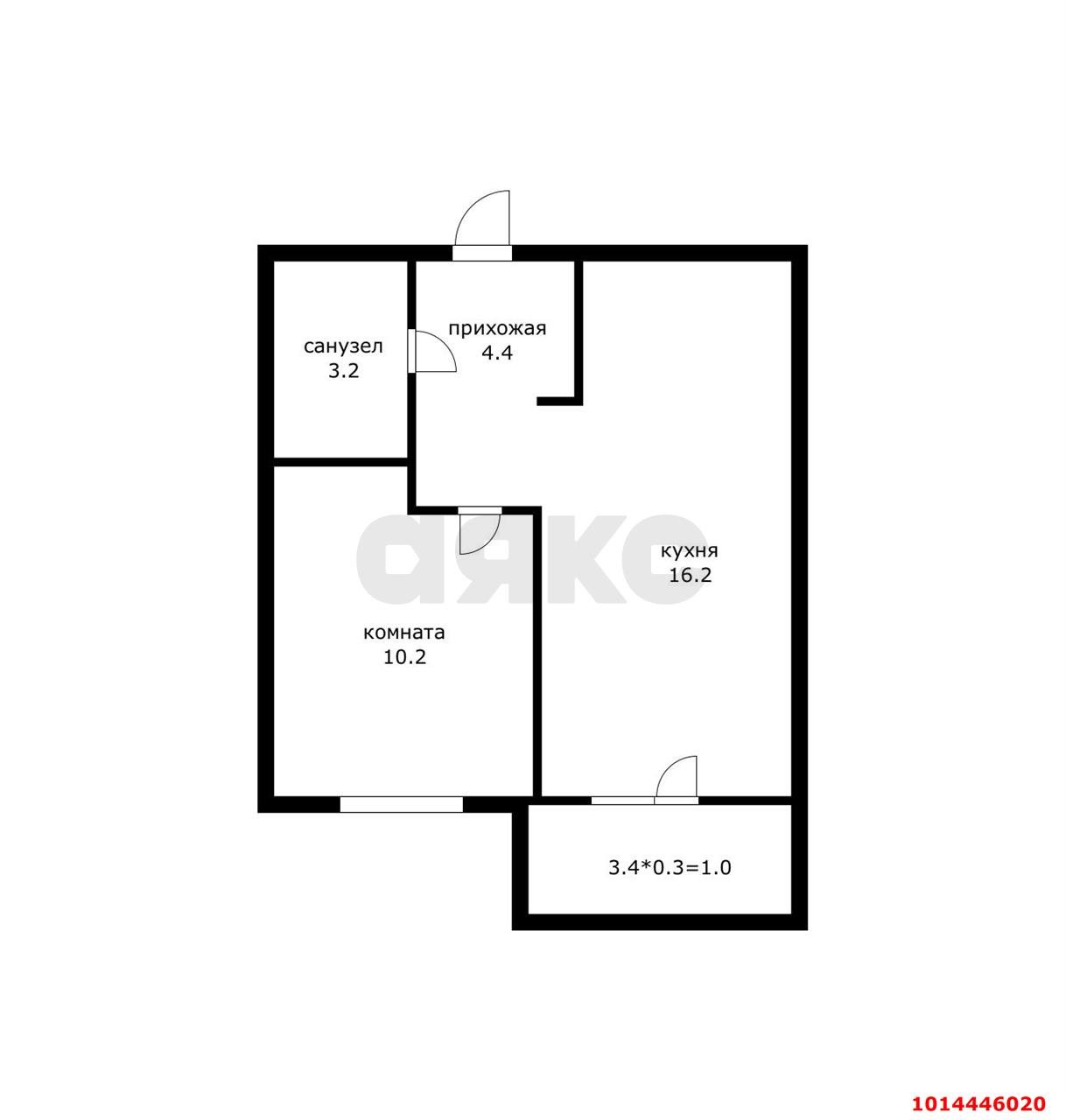 Фото №10: 1-комнатная квартира 37 м² - Новая Адыгея, ул. Тургеневское шоссе, 33с1