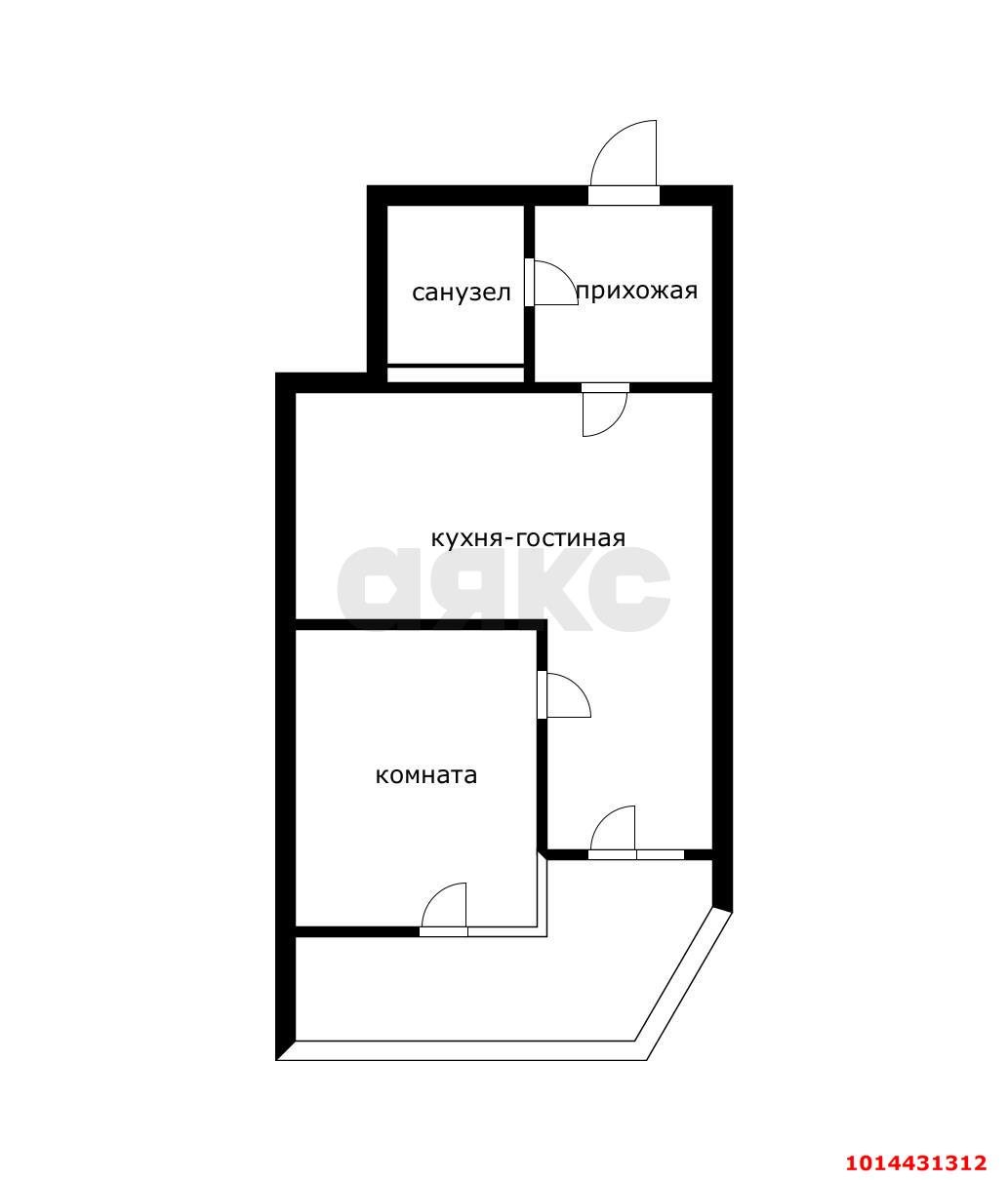 Фото №11: 1-комнатная квартира 40 м² - Краснодар, жилой комплекс Дружный, ул. Адмирала Серебрякова, 3к2