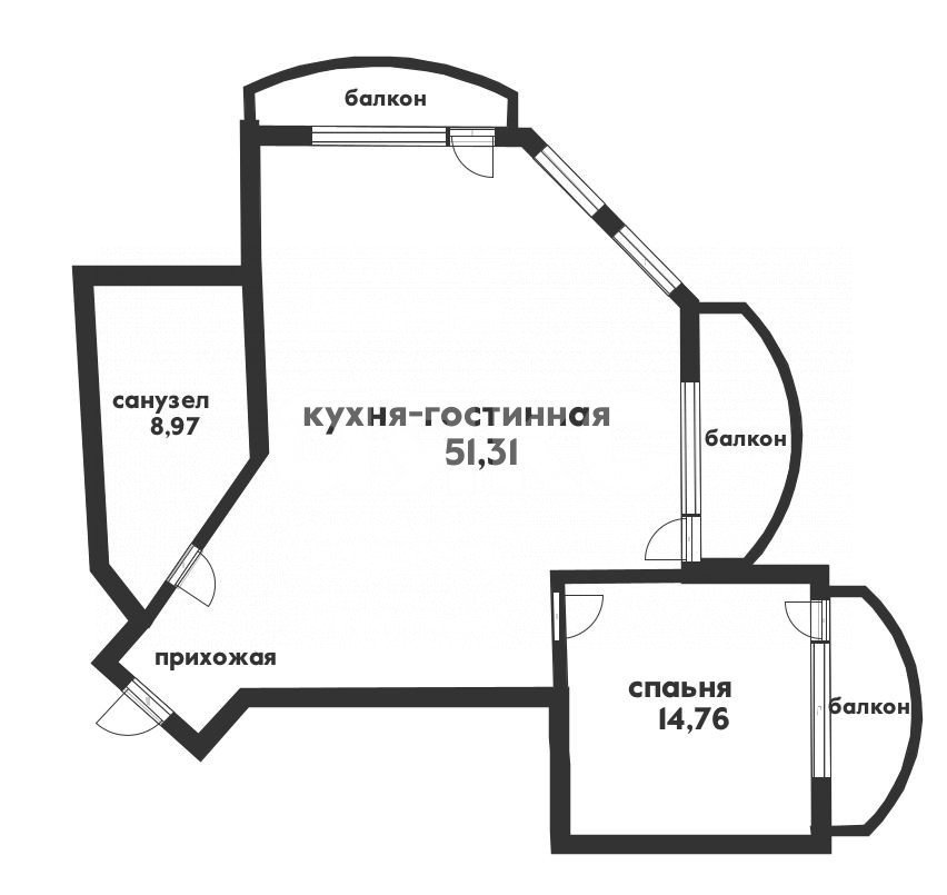 Фото №17: 2-комнатная квартира 74 м² - Геленджик, ул. Садовая, 51