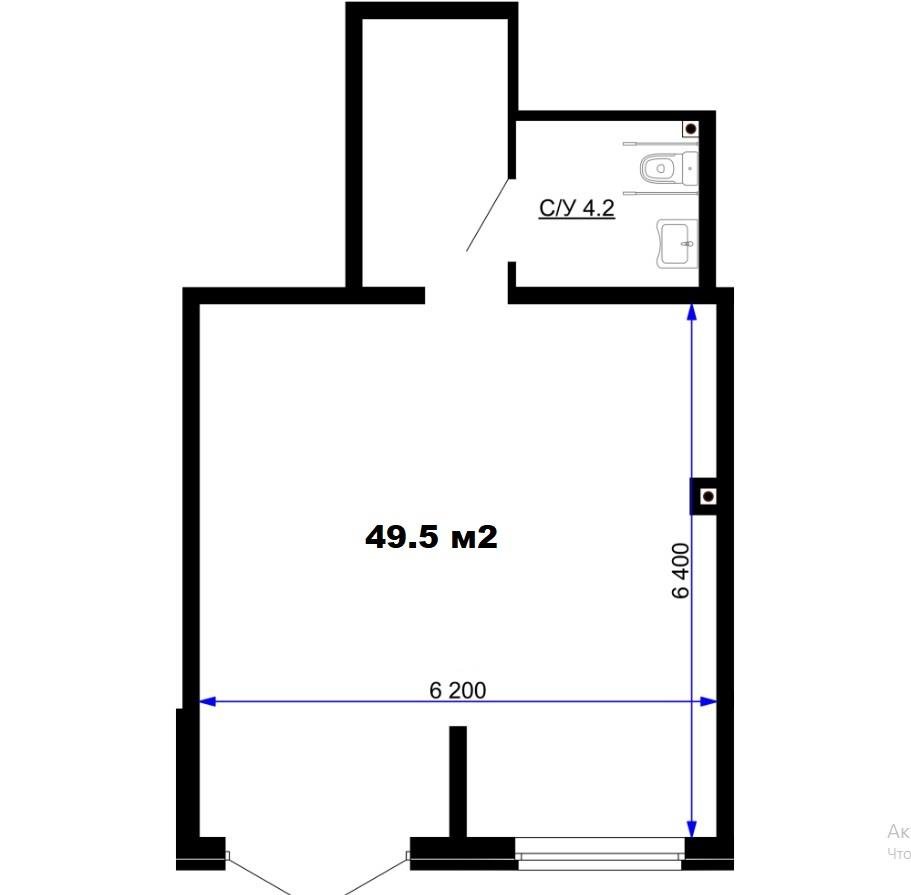 Фото №5: Коммерция 49 м² - Краснодар, Прикубанский внутригородской округ, мкр. жилой комплекс Дыхание, ул. Лётчика Позднякова, 2к13