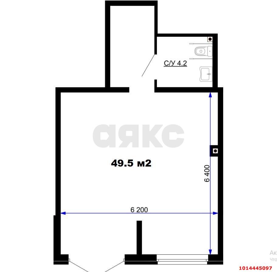 Фото №5: Торговое помещение 50 м² - Краснодар, жилой комплекс Дыхание, ул. Лётчика Позднякова, 2к13