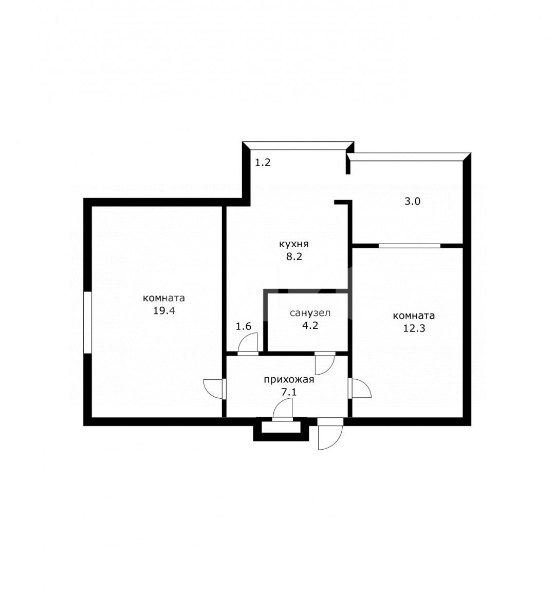 Фото №15: 2-комнатная квартира 57 м² - Сочи, Завокзальный, пер. Трунова, 4