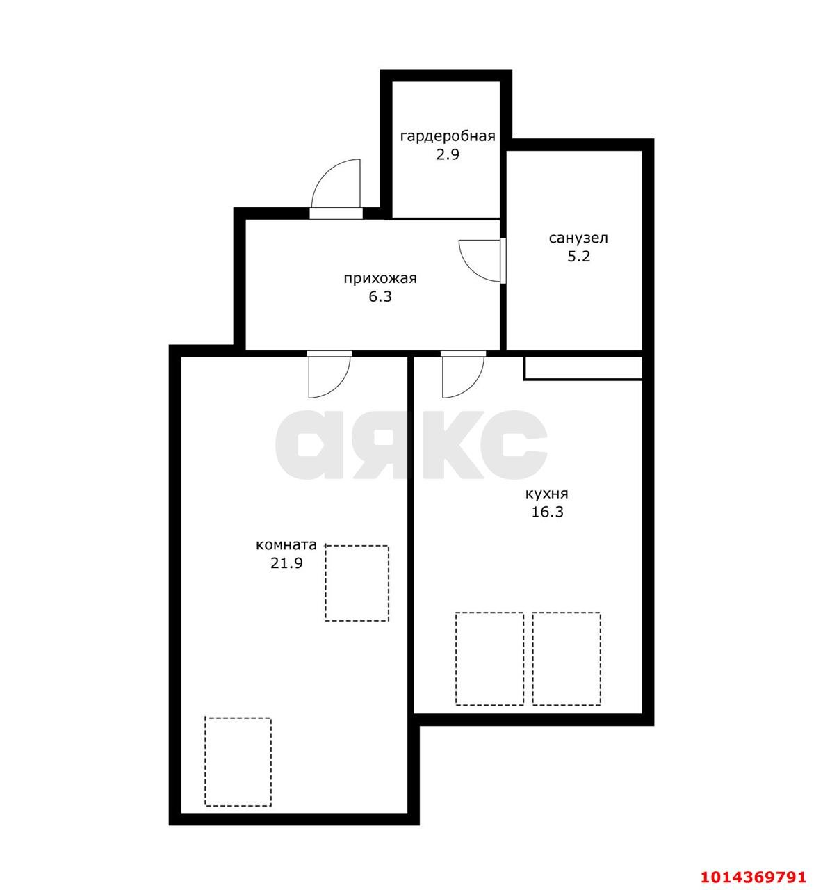 Фото №13: Апартаменты 52 м² - Геленджик, ул. Мира, 44лит6