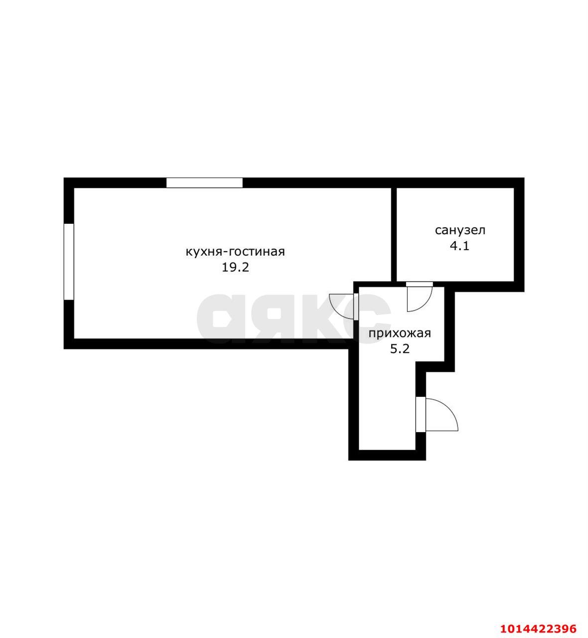 Фото №6: Студия 29 м² - Российский, мкр. Прикубанский внутригородской округ, ул. Бигдая, 11