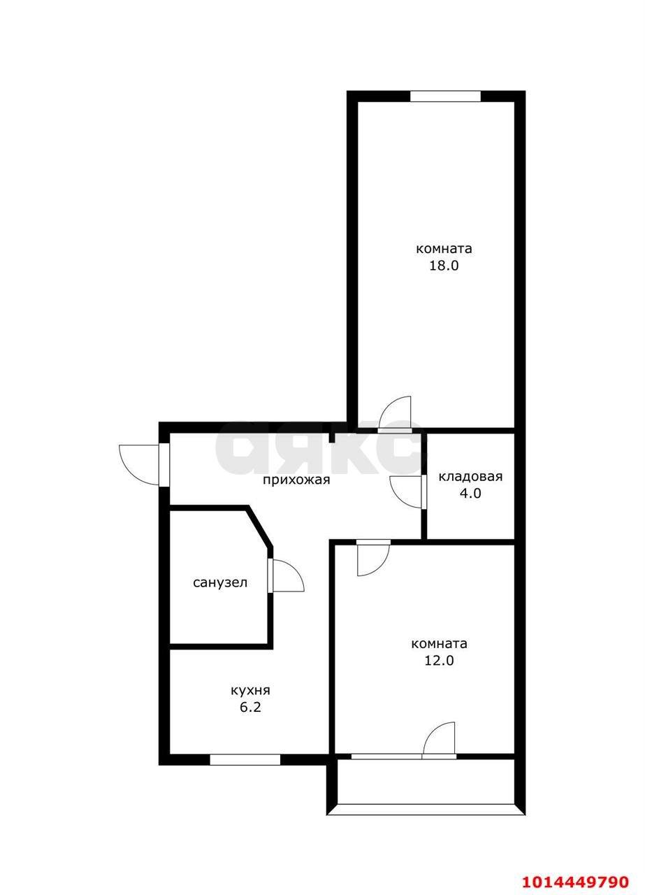Фото №12: 2-комнатная квартира 47 м² - Краснодар, Славянский, ул. Темрюкская, 66