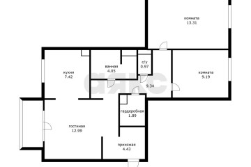 Фото №3: 3-комнатная квартира 68 м² - Краснодар, мкр. Центральный внутригородской округ, ул. Красная, 206