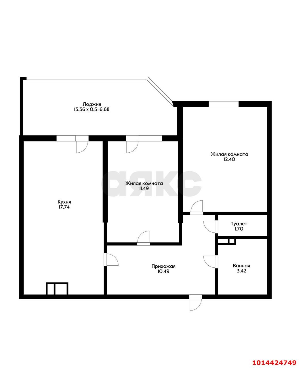 Фото №19: 2-комнатная квартира 63 м² - Краснодар, Любимово, 2