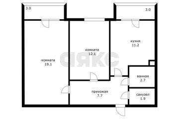Фото №5: 2-комнатная квартира 54 м² - Адыгейск, 