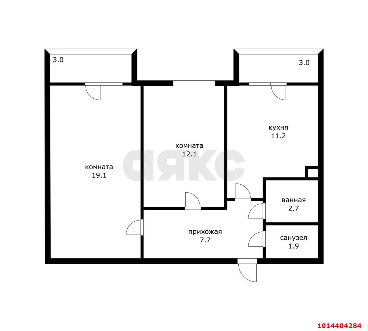 Фото №5: 2-комнатная квартира 54 м² - Адыгейск, 