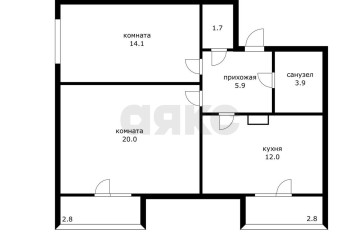 Фото №5: 2-комнатная квартира 57 м² - Адыгейск, 