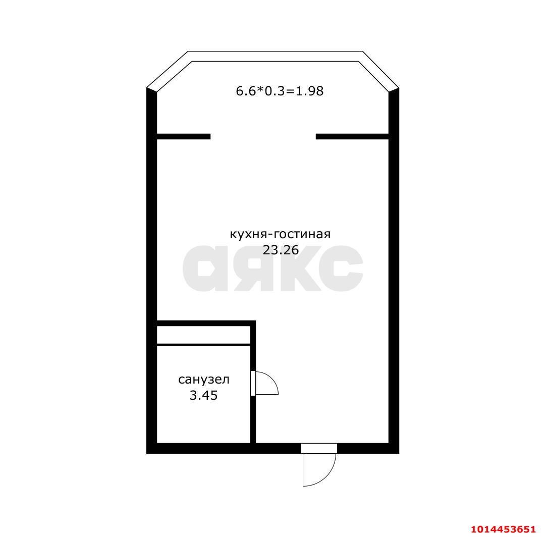 Фото №8: Студия 33 м² - Краснодар, жилой комплекс Красная площадь, ул. Кореновская, 57к1