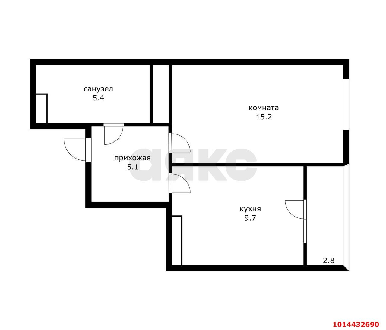 Фото №12: 1-комнатная квартира 40 м² - Краснодар, жилой комплекс Квартет, ул. имени Снесарева, 10