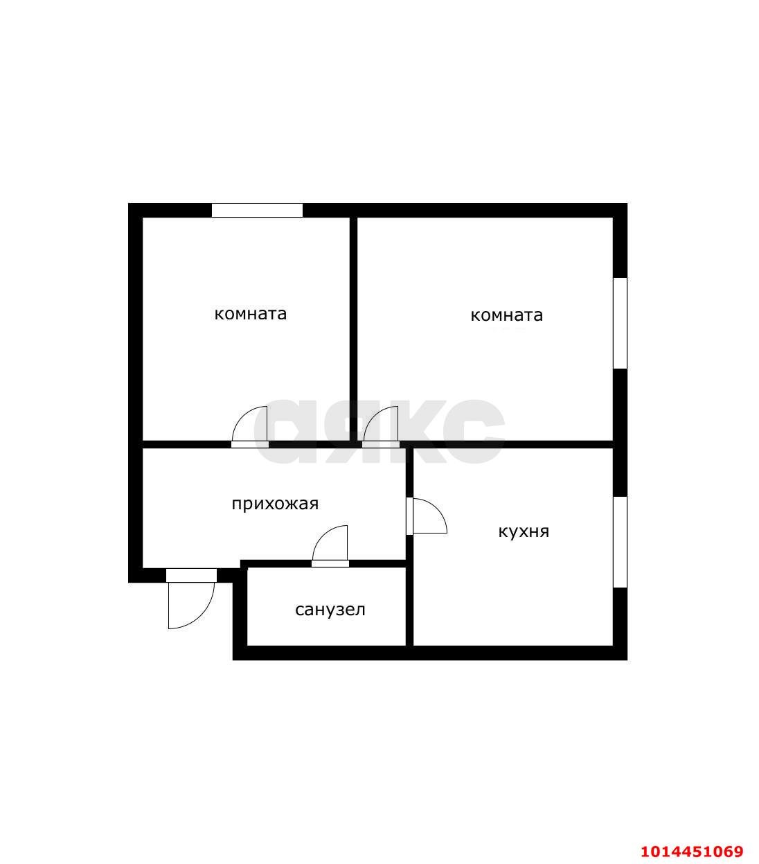 Фото №19: 2-комнатная квартира 42 м² - Краснодар, Краевая Клиническая Больница, ул. 1 Мая, 208