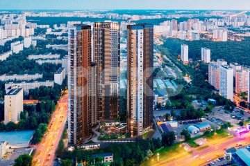 Фото №3: 2-комнатная квартира 80 м² - Москва, мкр. ЖК Архитектор, ул. Академика Волгина, 2к1