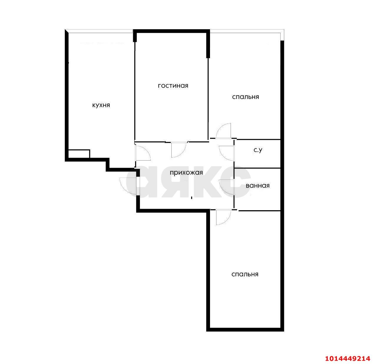 Фото №19: 3-комнатная квартира 81 м² - Краснодар, Достояние, ул. им. Мурата Ахеджака, 10А