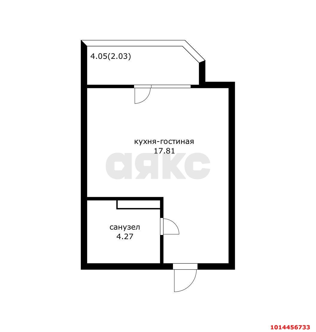 Фото №6: Студия 24 м² - Краснодар, Светлоград, ул. Красных Партизан, 1/4к3