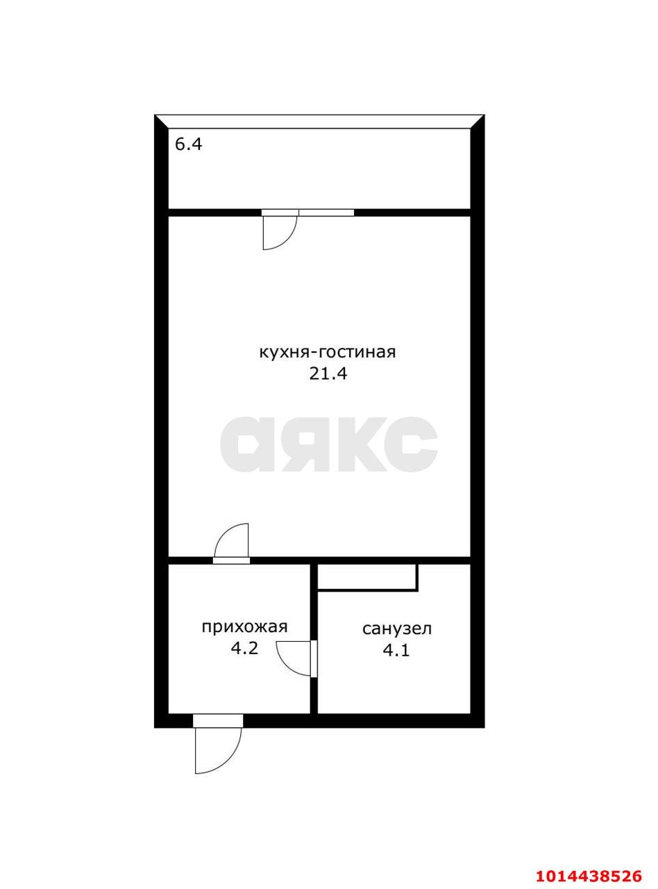 Фото №16: Студия 36 м² - Краснодар, жилой комплекс Сокольники, ул. имени М.Е. Соколова, 86к2