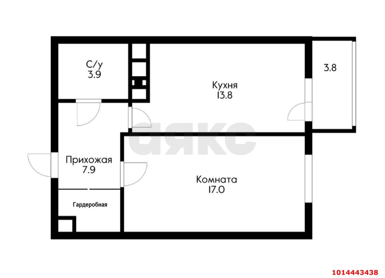 Фото №10: 1-комнатная квартира 47 м² - Краснодар, Пашковский, ул. Леонида Лаврова, 8к4
