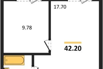 Фото №1: 1-комнатная квартира 42 м² - Южный, мкр. жилой комплекс Южные Соседи, 