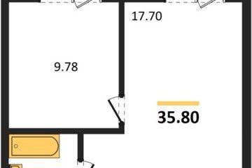 Фото №1: 1-комнатная квартира 42 м² - Южный, мкр. жилой комплекс Южные Соседи, 