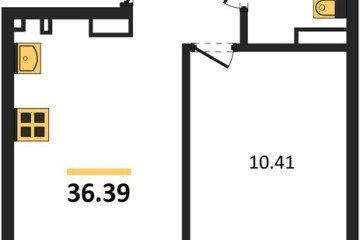 Фото №1: 1-комнатная квартира 37 м² - Южный, мкр. жилой комплекс Южные Соседи, 