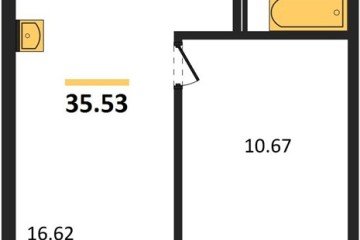 Фото №1: 1-комнатная квартира 39 м² - Южный, мкр. жилой комплекс Южные Соседи, 