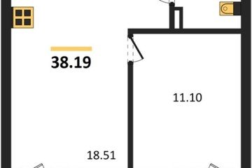 Фото №1: 1-комнатная квартира 44 м² - Южный, мкр. жилой комплекс Южные Соседи, 