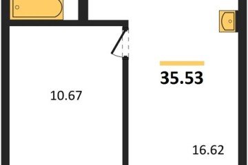 Фото №1: 1-комнатная квартира 40 м² - Южный, мкр. жилой комплекс Южные Соседи, 