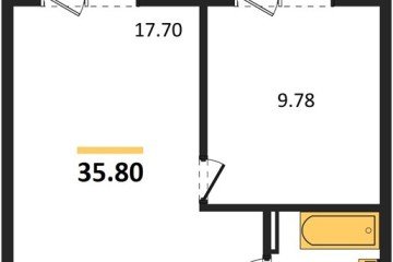 Фото №1: 1-комнатная квартира 41 м² - Южный, мкр. жилой комплекс Южные Соседи, 