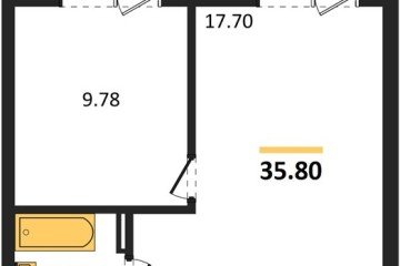 Фото №1: 1-комнатная квартира 42 м² - Южный, мкр. жилой комплекс Южные Соседи, 