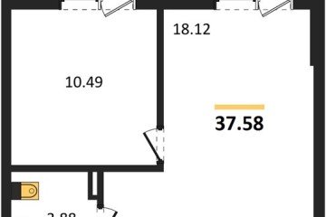 Фото №1: 1-комнатная квартира 44 м² - Южный, мкр. жилой комплекс Южные Соседи, 