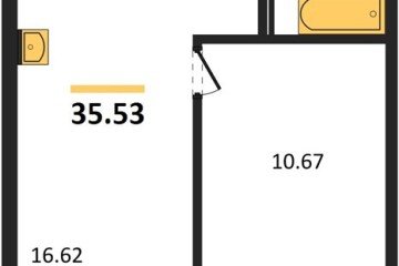 Фото №1: 1-комнатная квартира 39 м² - Южный, мкр. жилой комплекс Южные Соседи, 