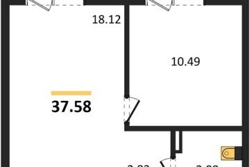 Фото №1: 1-комнатная квартира 44 м² - Южный, мкр. жилой комплекс Южные Соседи, 
