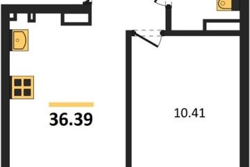 Фото №1: 1-комнатная квартира 38 м² - Южный, мкр. жилой комплекс Южные Соседи, 