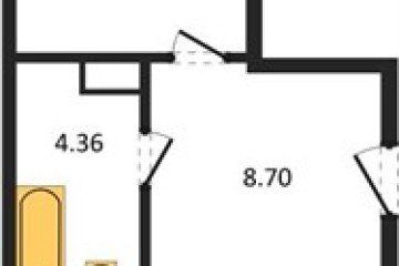Фото №1: 1-комнатная квартира 48 м² - Тихорецк, мкр. квартал Новый Городок, 