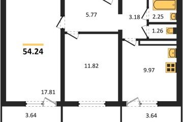 Фото №1: 2-комнатная квартира 54 м² - Тихорецк, мкр. квартал Новый Городок, 