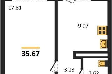 Фото №1: 1-комнатная квартира 35 м² - Тихорецк, мкр. квартал Новый Городок, 