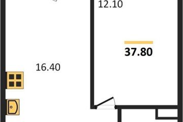 Фото №1: 1-комнатная квартира 37 м² - Краснодар, мкр. Прикубанский внутригородской округ, ул. имени Героя Георгия Бочарникова, 2к1