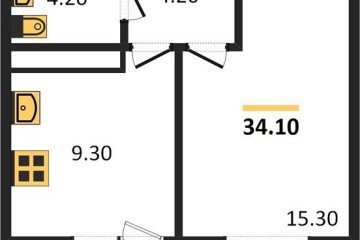Фото №1: 1-комнатная квартира 33 м² - Краснодар, мкр. Прикубанский внутригородской округ, ул. имени Героя Георгия Бочарникова, 2к1