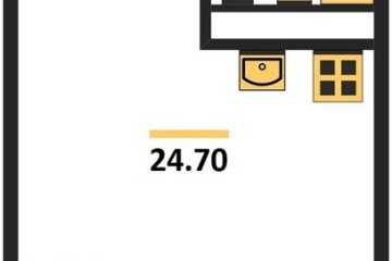 Фото №1: Студия 24 м² - Краснодар, мкр. Прикубанский внутригородской округ, ул. имени Героя Георгия Бочарникова, 2к1