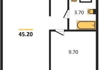 Фото №1: 1-комнатная квартира 46 м² - Краснодар, мкр. жилой комплекс Югге, 