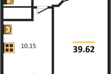Фото №1: 1-комнатная квартира 42 м² - Берёзовый, мкр. Витаминкомбинат, ул. Целиноградская, 2Ик2
