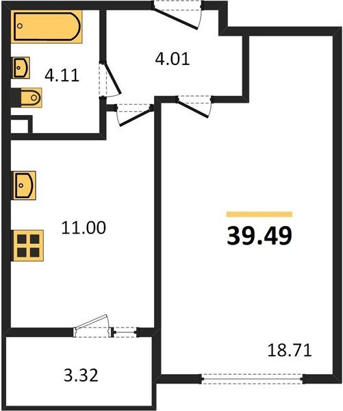 Фото №1: 1-комнатная квартира 41 м² - Берёзовый, Прикубанский внутригородской округ, жилой комплекс Огурцы, мкр. Витаминкомбинат, ул. Целиноградская, 2Ик2